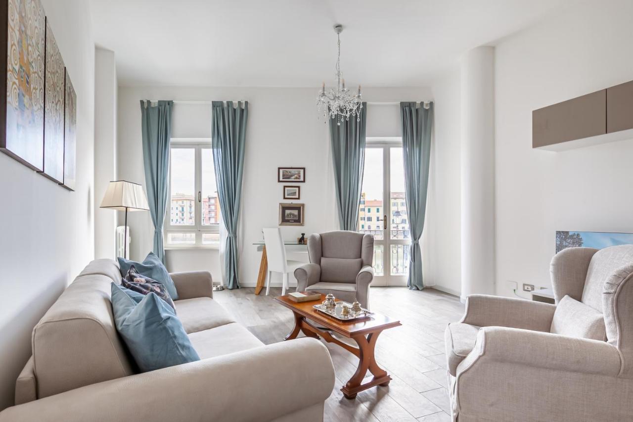 Lungarno Elegant Apartment With Panoramic Balcony Pisa Exterior foto